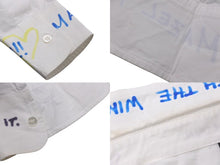 画像をギャラリービューアに読み込む, VETEMENTS ヴェトモン 19SS USS196003 ペイント総柄長袖シャツ ホワイト系 XS サイズ美品 中古 62114 