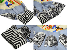 画像をギャラリービューアに読み込む, POJIENO SPORT 長袖シャツ サイズ48/M 比翼デザイン 総柄プリント マルチカラー ドレープ 良品 中古 62116