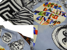 画像をギャラリービューアに読み込む, POJIENO SPORT 長袖シャツ サイズ48/M 比翼デザイン 総柄プリント マルチカラー ドレープ 良品 中古 62116