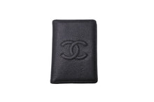 Load image into Gallery viewer, シャネル CHANEL ココマーク カードケース 名刺入れ キャビアスキン ブラック A13503 7651829７番代 美品 中古 62121