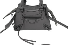 Load image into Gallery viewer, BALENCIAGA バレンシアガ ネオクラシック シティ ミニ ハンドバッグ 2WAY 638524 グレー レザー ブラック金具 良品 中古 62127