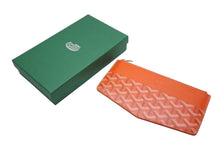 画像をギャラリービューアに読み込む, GOYARD ゴヤール インサートルイーズ カードケース INSLOUMMLTY07CL07P PVC カーフスキン オレンジ ヘリンボーン 美品 中古 62131