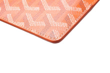 画像をギャラリービューアに読み込む, GOYARD ゴヤール インサートルイーズ カードケース INSLOUMMLTY07CL07P PVC カーフスキン オレンジ ヘリンボーン 美品 中古 62131