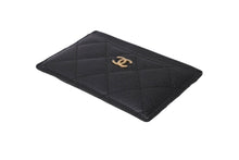 Load image into Gallery viewer, CHANEL シャネル ココマーク カードケース 18番台 キャビアスキン ブラック ゴールド金具 美品 中古 62132