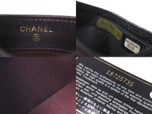 Load image into Gallery viewer, CHANEL シャネル ココマーク カードケース 18番台 キャビアスキン ブラック ゴールド金具 美品 中古 62132