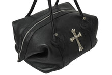 Load image into Gallery viewer, 極美品 CHROME HEARTS クロムハーツ モニカ ハンドバッグ ラージクロス ブラック カーフ シルバー金具 中古 62133
