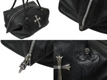 Load image into Gallery viewer, 極美品 CHROME HEARTS クロムハーツ モニカ ハンドバッグ ラージクロス ブラック カーフ シルバー金具 中古 62133
