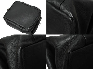 極美品 CHROME HEARTS クロムハーツ モニカ ハンドバッグ ラージクロス ブラック カーフ シルバー金具 中古 62133