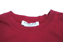 Load image into Gallery viewer, Christian Dior クリスチャンディオール ガリアーノ期 ロゴプリント タンクトップ ボルドー コットン サイズ40 2H12155300 美品 中古 63164