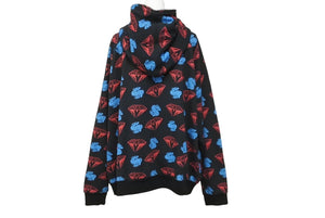 BILLIONAIRE BOYS CLUB ビリオネアボーイズクラブ DIAMOND&DOLLAR フルジップ フーディー ブラック レッド ブルー 美品 中古 62139