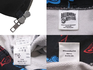 BILLIONAIRE BOYS CLUB ビリオネアボーイズクラブ DIAMOND&DOLLAR フルジップ フーディー ブラック レッド ブルー 美品 中古 62139