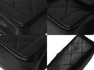 CHANEL シャネル チェーンショルダーバッグ マトラッセ ラムスキン 3番台 1995 ココマーク ブラック ゴールド金具 美品 中古 62146