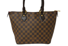 画像をギャラリービューアに読み込む, 極美品 LOUIS VUITTON ルイ ヴィトン ダミエ サレヤPM トートバッグ N51183 ブラウン PVC レザー 中古 62149