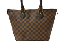 画像をギャラリービューアに読み込む, 極美品 LOUIS VUITTON ルイ ヴィトン ダミエ サレヤPM トートバッグ N51183 ブラウン PVC レザー 中古 62149