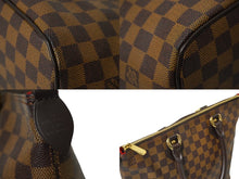 画像をギャラリービューアに読み込む, 極美品 LOUIS VUITTON ルイ ヴィトン ダミエ サレヤPM トートバッグ N51183 ブラウン PVC レザー 中古 62149