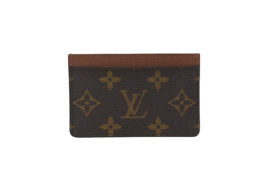 極美品 LOUIS VUITTON ルイヴィトン カードケース ポルトカルトサーンプル モノグラム M61733 アルマニャック 中古 62150
