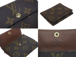 新品同様 LOUIS VUITTON ルイヴィトン ラドロー コインケース カードケース付 廃番 ブラウン モノグラム M61927 ゴールド金具 中古 62151