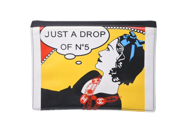CHANEL シャネル クラッチバッグ セカンドバッグ 7番台 NO.5 ココマーク マドモアゼル パテントレザー エナメル 美品 中古 62155