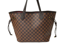 画像をギャラリービューアに読み込む, LOUIS VUITTON ルイヴィトン ネヴァーフル MM トートバッグ ダミエ キャンバス ブラウン N41358 ゴールド金具 美品 中古 62159