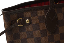 Load image into Gallery viewer, 極美品 LOUIS VUITTON ルイ ヴィトン ダミエ ネヴァーフルPM トートバッグ N51109 ブラウン ゴールド金具 中古 62161