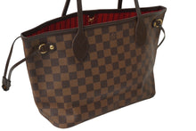 Load image into Gallery viewer, 極美品 LOUIS VUITTON ルイ ヴィトン ダミエ ネヴァーフルPM トートバッグ N51109 ブラウン ゴールド金具 中古 62161
