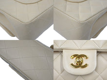 Load image into Gallery viewer, CHANEL シャネル マトラッセ25 Wフラップ チェーンショルダーバッグ 3番台 ラムスキン ベージュ ゴールド金具 美品 中古 62165