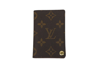 LOUIS VUITTON ルイヴィトン ポルトカルトクレディ カードケース モノグラム M60937 ブラウン ゴールド金具 美品 中古 62168