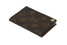 画像をギャラリービューアに読み込む, LOUIS VUITTON ルイヴィトン ポルトカルトクレディ カードケース モノグラム M60937 ブラウン ゴールド金具 美品 中古 62168