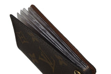 画像をギャラリービューアに読み込む, LOUIS VUITTON ルイヴィトン ポルトカルトクレディ カードケース モノグラム M60937 ブラウン ゴールド金具 美品 中古 62168