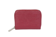 Load image into Gallery viewer, LOUIS VUITTON ルイヴィトン ジッピー コインパース M60382 エピレザー コインケース パープル シルバー金具 良品 中古 62170