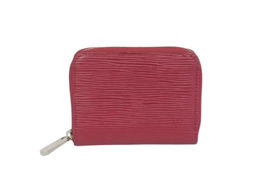LOUIS VUITTON ルイヴィトン ジッピー コインパース M60382 エピレザー コインケース パープル シルバー金具 良品 中古 62170