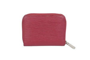 LOUIS VUITTON ルイヴィトン ジッピー コインパース M60382 エピレザー コインケース パープル シルバー金具 良品 中古 62170