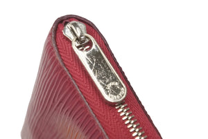 LOUIS VUITTON ルイヴィトン ジッピー コインパース M60382 エピレザー コインケース パープル シルバー金具 良品 中古 62170