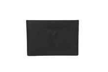 画像をギャラリービューアに読み込む, 極美品 YVES SAINT LAURENT イヴ・サンローラン カードケース GRZ568986Y・1022 YSLロゴ レザー ブラック 中古 62171 