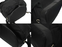 Load image into Gallery viewer, PRADA プラダ リュック デイパック バックパック Wポケット トライアングルロゴ ナイロン レザー ブラック 美品 中古 62175