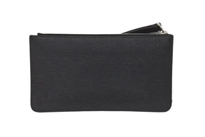 同様品 FENDI フェンディ カールラガーフェルド ポーチ 8M0341 PVC レザー スタッズ ブラック シルバー金具 中古 62176 