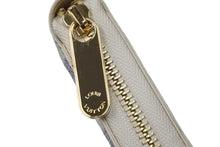 画像をギャラリービューアに読み込む, 極美品 LOUIS VUITTONルイヴィトン ジッピーウォレット N41660 ダミエアズールキャンバス 長財布 ホワイト ゴールド金具 中古 62181