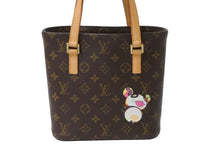 画像をギャラリービューアに読み込む, LOUIS VUITTON ルイヴィトン 村上隆 ハンドバッグ ヴァヴァンPM モノグラムパンダ M51173 ブラウン ゴールド金具 美品 中古 62183
