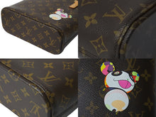 画像をギャラリービューアに読み込む, LOUIS VUITTON ルイヴィトン 村上隆 ハンドバッグ ヴァヴァンPM モノグラムパンダ M51173 ブラウン ゴールド金具 美品 中古 62183