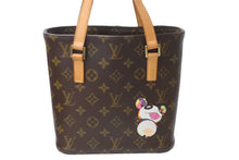 画像をギャラリービューアに読み込む, LOUIS VUITTON ルイヴィトン 村上隆 ハンドバッグ ヴァヴァンPM モノグラムパンダ M51173 ブラウン ゴールド金具 美品 中古 62184