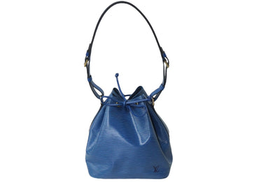 LOUIS VUITTON ルイヴィトン エピ プチノエ ワンショルダーバッグ M44105 エピレザー ブルー ゴールド金具 良品 中古 62186