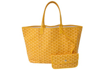 画像をギャラリービューアに読み込む, 新品同様 GOYARD ゴヤール サン・ルイPM トートバッグ イエロー STLOUIPMLTY08CL08P PVCコーティングキャンバス 中古 62189