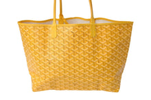 画像をギャラリービューアに読み込む, 新品同様 GOYARD ゴヤール サン・ルイPM トートバッグ イエロー STLOUIPMLTY08CL08P PVCコーティングキャンバス 中古 62189