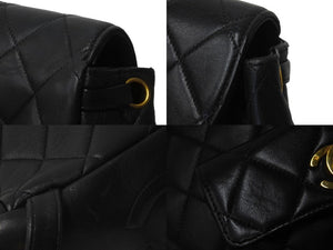 CHANEL シャネル マトラッセ リュック バックパック ココマーク 4番台 1997年 ブラック ラムスキン ゴールド金具 中古 美品 62191