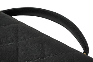 CHANEL シャネル マトラッセ ブリーフケース ビジネスバッグ キャビアスキン 2番台 ココマーク ゴールド金具 美品 中古 62193