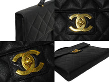 Load image into Gallery viewer, CHANEL シャネル マトラッセ ブリーフケース ビジネスバッグ キャビアスキン 2番台 ココマーク ゴールド金具 美品 中古 62193