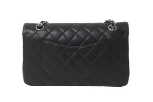 CHANEL マトラッセWフラップチェーンショルダー 13番台 25cm ショルダーバッグ ブラウン×シルバー金具 ラムスキン 美品 中古 62194