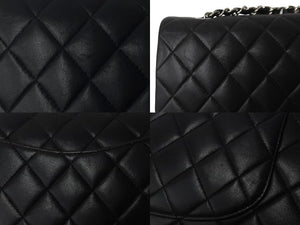 CHANEL マトラッセWフラップチェーンショルダー 13番台 25cm ショルダーバッグ ブラウン×シルバー金具 ラムスキン 美品 中古 62194