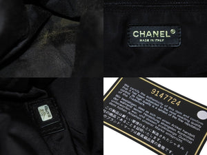 CHANEL シャネル ハンドバッグ ニュートラベルライン ココマーク 9番台 2005年 ナイロン ブラック ゴールド金具 美品 中古 62195