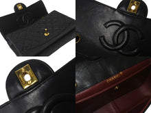 Load image into Gallery viewer, CHANEL シャネル マトラッセ 24 シングルフラップ チェーンショルダーバッグ ポーチ欠品 2番台 ブラック ラムスキン ゴールド金具 美品 中古 62196
